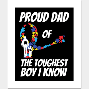 Proud Dad Of The Toughest Boy I Know Posters and Art
